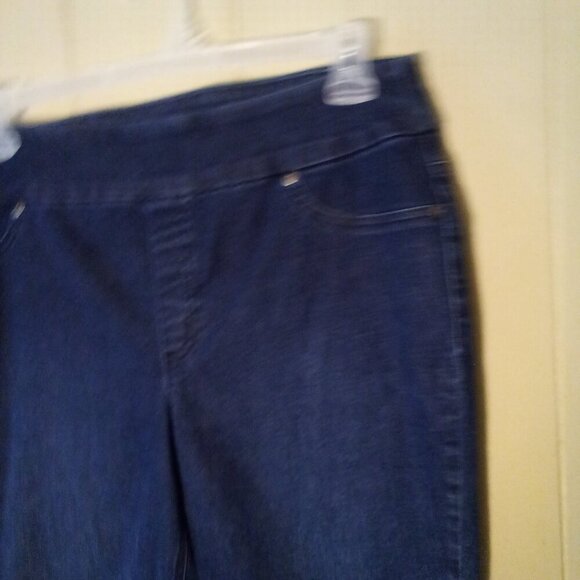 Chico's Perfect Stretch Soft Jegging Pedal Pusher Women 2.5 14 L Capri Blue - Picture 3 of 13
